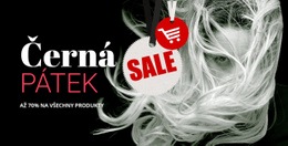 Prodejní Blok S Tmavým Pozadím – Jednoduchá HTML Šablona