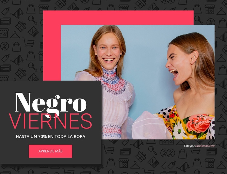 Ofertas de viernes negro Creador de sitios web HTML