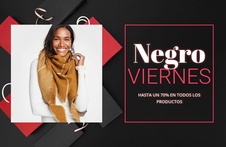 Viernes negro Plantilla de una página