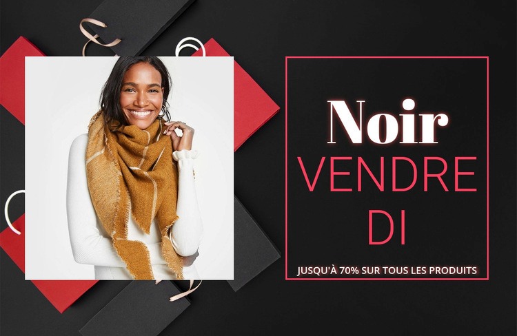 Vendredi noir Modèle HTML5