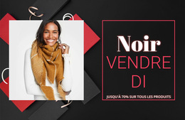 Vendredi Noir - Modèle De Site Web Professionnel Premium