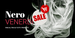 Sito WordPress Per Blocco Di Vendita Con Sfondo Scuro