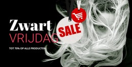 CSS-Rastersjabloonkolom Voor Verkoopblok Met Donkere Achtergrond