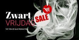 WordPress-Site Voor Verkoopblok Met Donkere Achtergrond