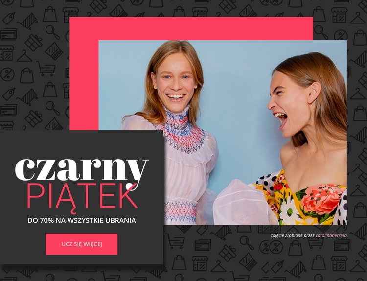 Oferty na czarny piątek Szablon HTML5