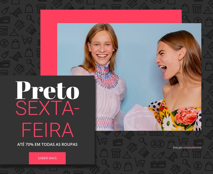 Ofertas da Black Friday Modelos de construtor de sites