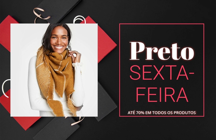 Sexta-feira preta Modelo HTML5