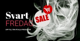 Försäljningsblock Med Mörk Bakgrund - Enkel HTML-Mall