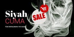 Koyu Arka Plan Ile Satış Bloğu Için CSS ızgara Şablonu Sütunu