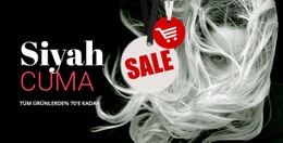 Koyu Arka Plan Ile Satış Bloğu - Profesyonelce Tasarlanmış