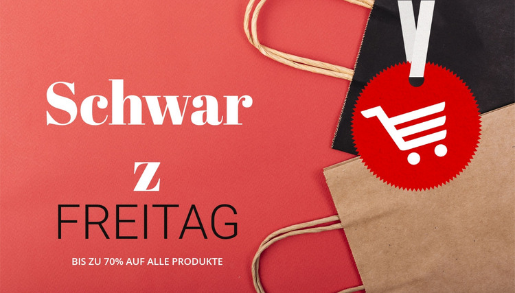 Beste Black Friday Angebote HTML-Vorlage