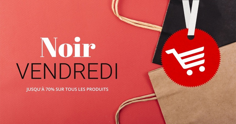 Meilleures offres du Black Friday Conception de site Web