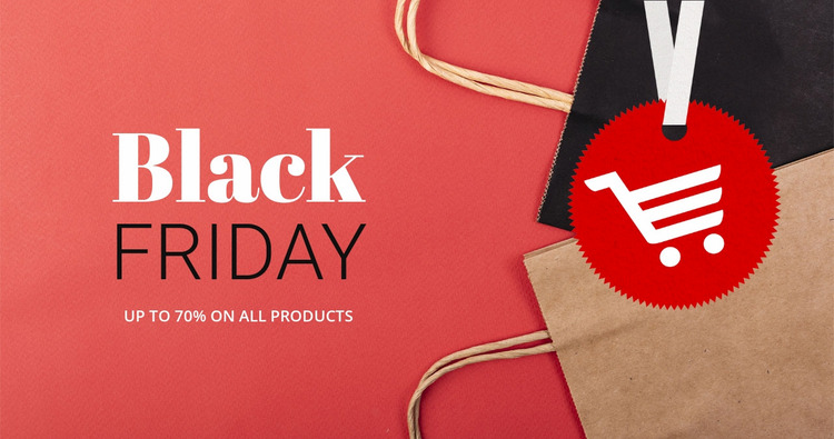Best black friday deals Website Mockup