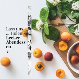 Fantastisches Website-Design Für Leckeres Leichtes Abendessen