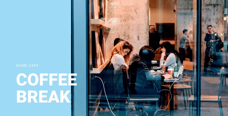 Coffee break Elementor Template Alternative