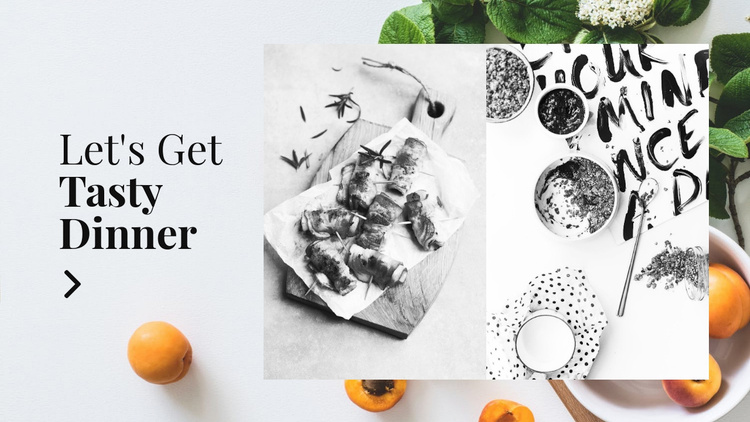 Delicious light dinner eCommerce Template