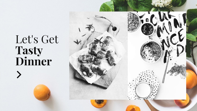 Delicious light dinner Wix Template Alternative