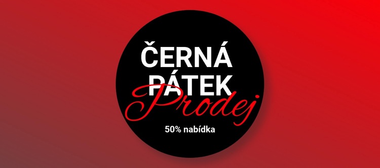 Výprodej oblečení v černý pátek Šablona CSS