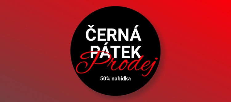 Výprodej oblečení v černý pátek Šablona