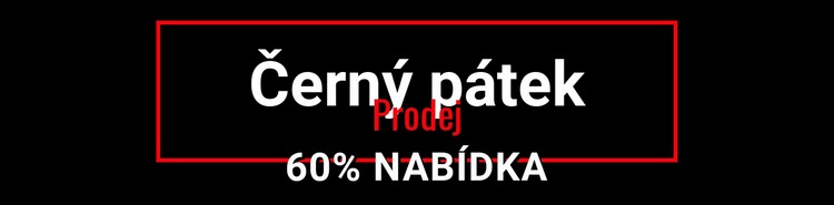 Černý pátek šílený výprodej Webový design