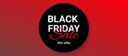 Black Friday Clothing Sale Basic CSS Template
