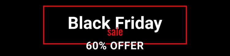 Black friday crazy sale  CSS Template