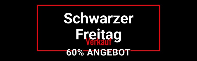 Schwarzer Freitag verrückter Verkauf Website design