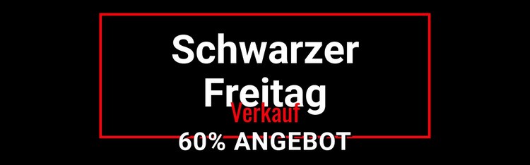 Schwarzer Freitag verrückter Verkauf Landing Page