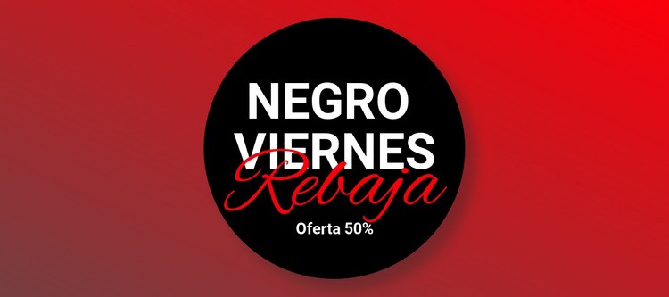 Venta de ropa de viernes negro Creador de sitios web HTML