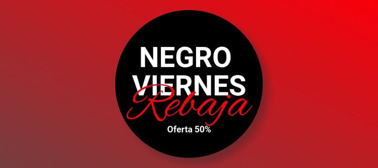 Venta de ropa de viernes negro Plantillas de creación de sitios web