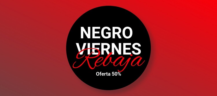 Venta de ropa de viernes negro Diseño de páginas web