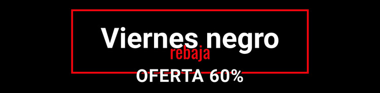 Venta loca de viernes negro Plantilla HTML