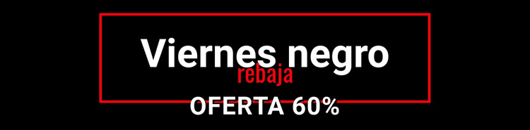 Venta loca de viernes negro Plantilla de sitio web