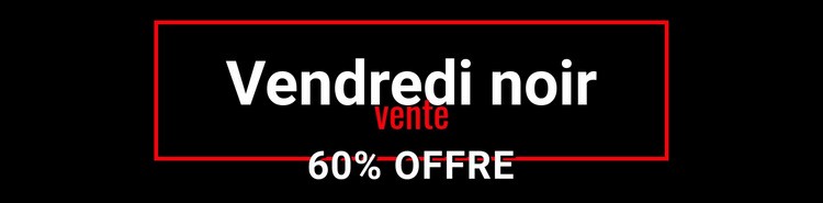 Vente folle du vendredi noir Conception de site Web