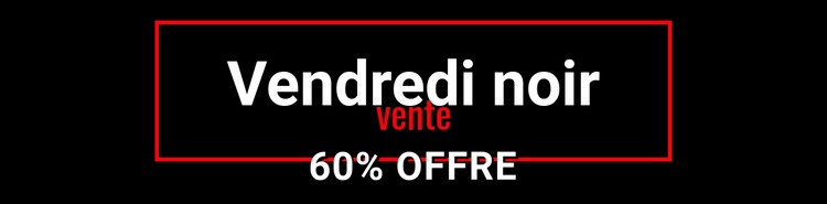 Vente folle du vendredi noir Maquette de site Web