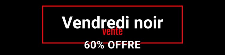 Vente folle du vendredi noir Modèle CSS