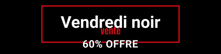 Vente folle du vendredi noir Modèle HTML5