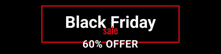 Black friday crazy sale  HTML Template