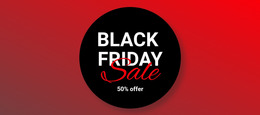 Black Friday Clothing Sale - HTML Site Builder