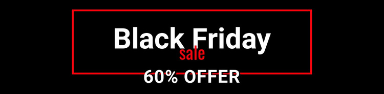 Black friday crazy sale  HTML5 Template