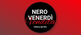 Vendita Abbigliamento Venerdì Nero Web Designer