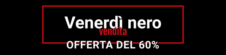 Vendita pazza del venerdì nero Modelli di Website Builder