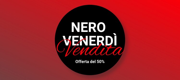 Vendita abbigliamento venerdì nero Mockup del sito web