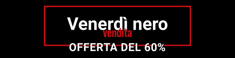 Vendita pazza del venerdì nero Un modello di pagina