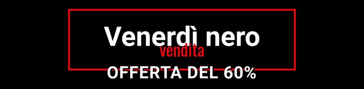 Vendita pazza del venerdì nero Pagina di destinazione