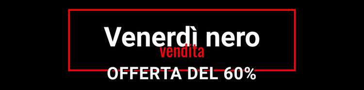 Vendita pazza del venerdì nero Tema WordPress