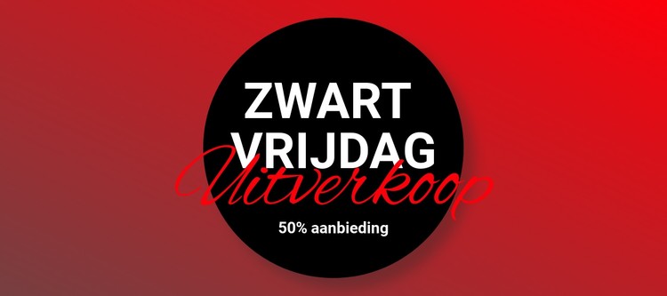 Zwarte vrijdag kledingverkoop CSS-sjabloon