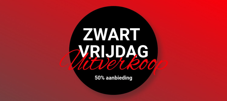 Zwarte vrijdag kledingverkoop HTML-sjabloon