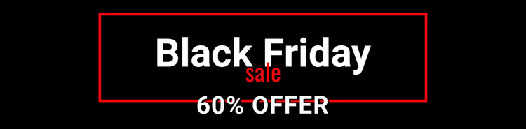 Black friday crazy sale  One Page Template