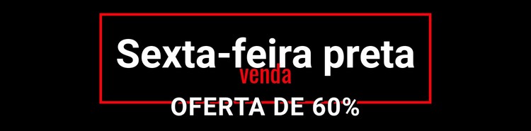 Venda louca de Black Friday Design do site